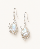 Coral Whisper Baroque Pearl Earrings product view