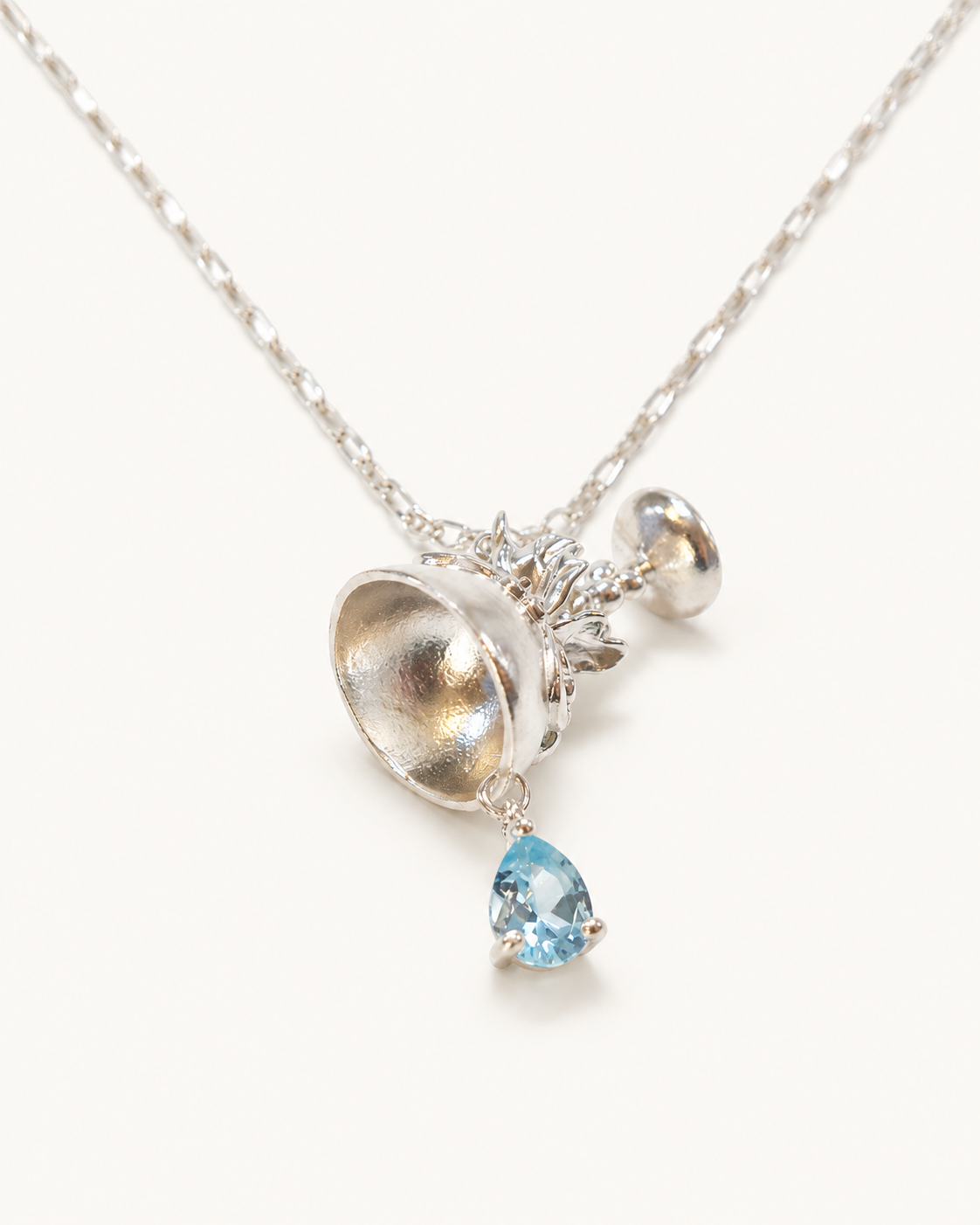 PlantsSorcery Topaz Wine Glass Necklace - pendant detail