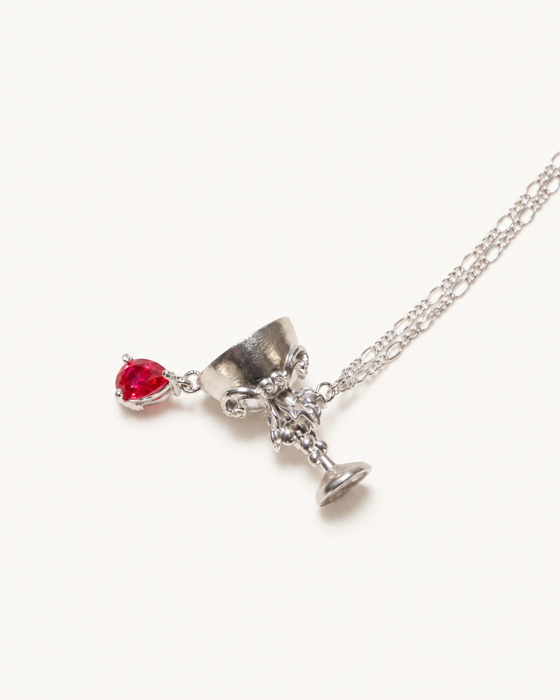 PlantsSorcery Wine Glass Necklace - pendant detail